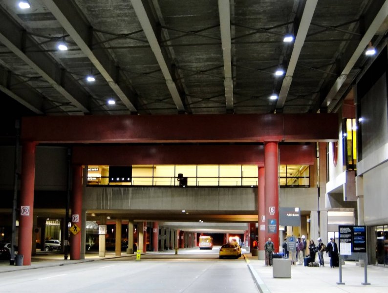 Pittsburgh International Airport Passenger Pick Up Area, Pennsylvania